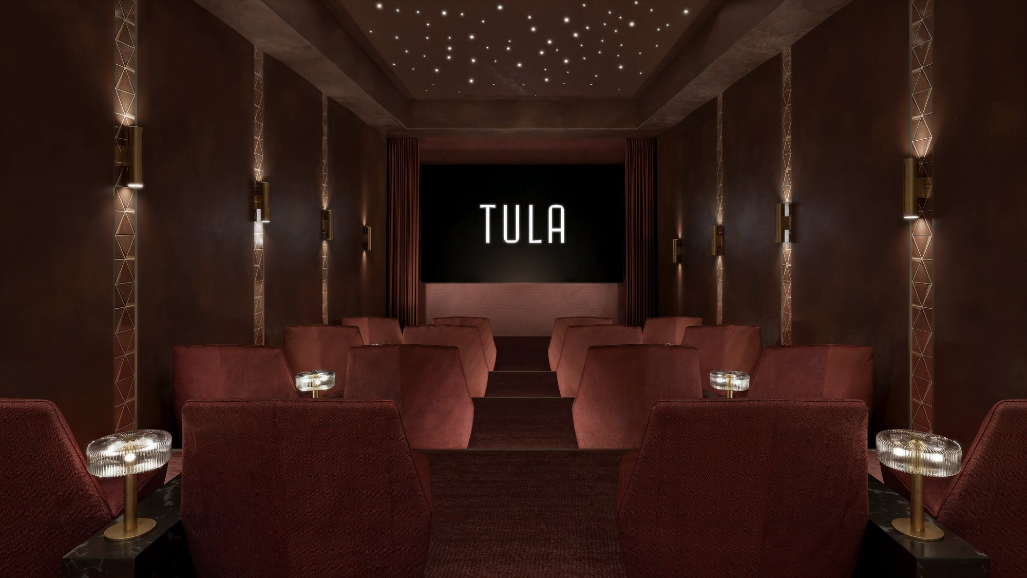 Screening room, Tula Residences, North Bay Village