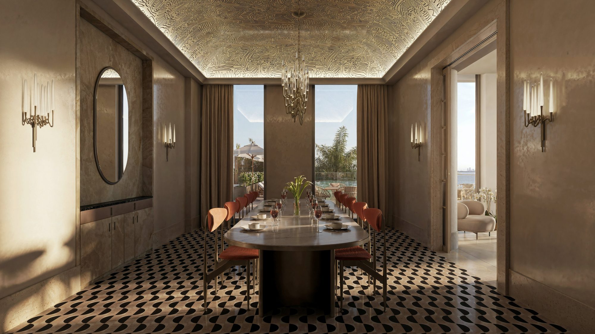 Private dining, Tula Residences, North Bay Village