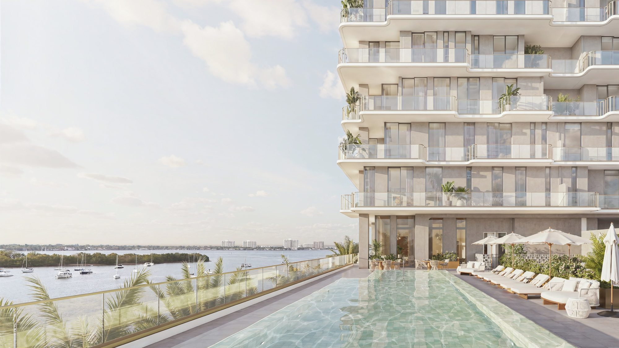 Resort pool, Tula Residences, North Bay Village